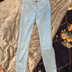 Baby blue skinny jeans
